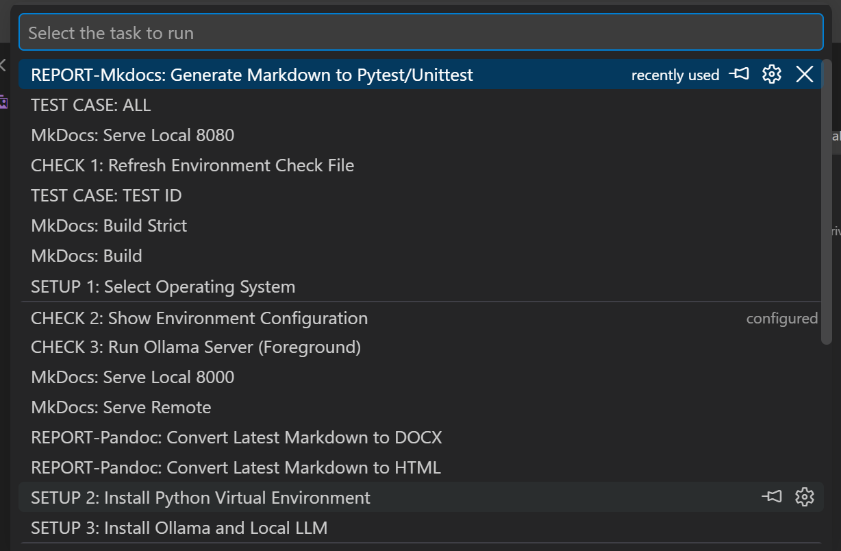 VS Code Tasks