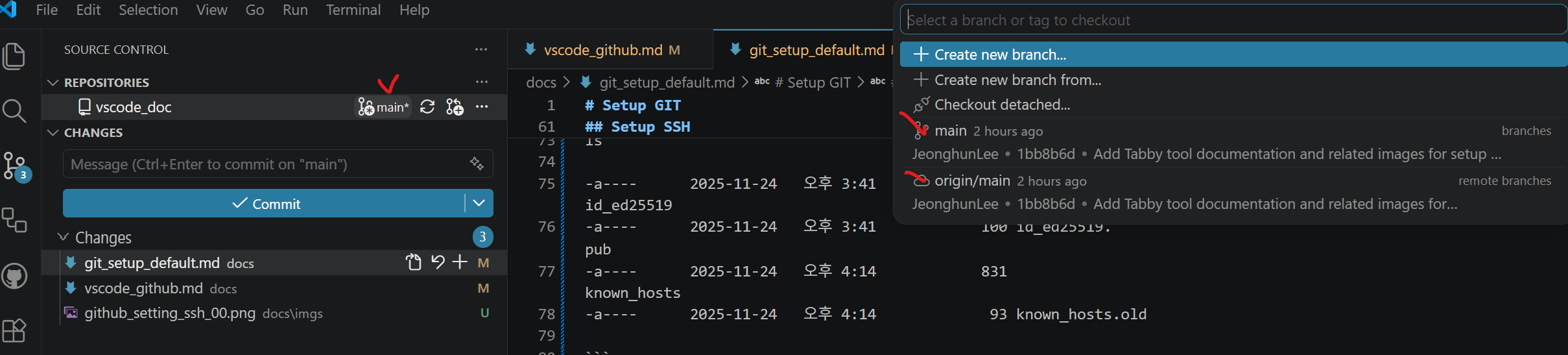 VSCode Source Control